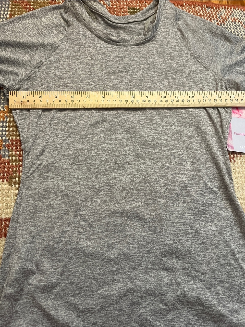 FLEO Foundation Long Sleeve Shirt Gray Size Small NWT Athletic Performance Top - Picture 4 of 8